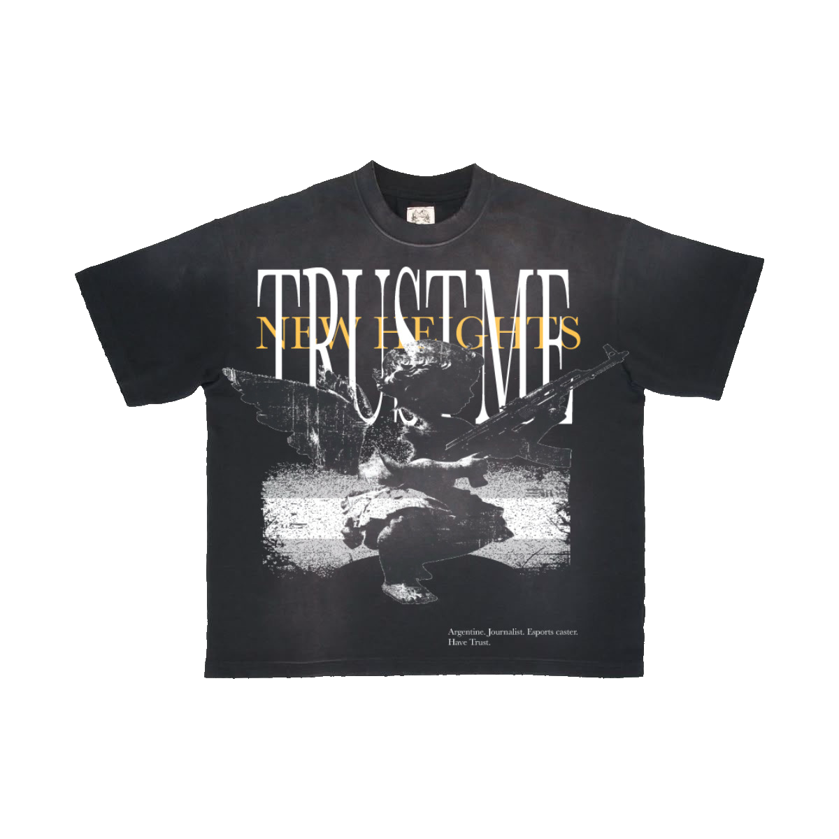 Have Trust Tee Noir — NHG × Naco specialty edition washed black tee