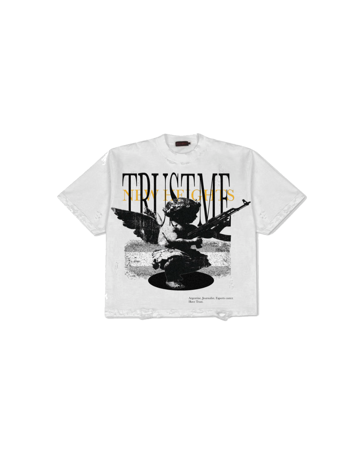 Have Trust Tee Blanc — NHG × Naco specialty edition washed white tee